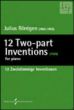 12 2 part Inventions Piano solo