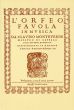 Monteverdi L'Orfeo Favola in Musica SV.318 for Soloists, Choir and Orchestra Vocal Score (edited by Denis Stevens) (Novello)