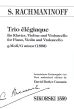Rachmaninoff Trio Elegiaque g-moll (1892) (Autorisierte Erstausgabe von David Butler Cannata)
