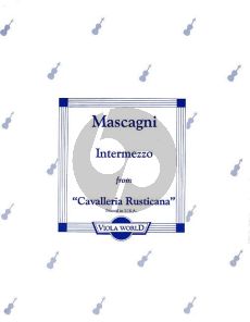 Mascagni Intermezzo from Cavalleria Rusticana Viola and Piano (transcr. Alan H. Arnold)