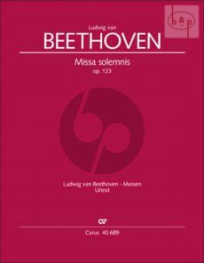 Missa Solemnis D-dur Op.123 (SATB soli-SATB- Orch.) (lat.)