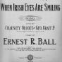 When Irish Eyes Are Smiling