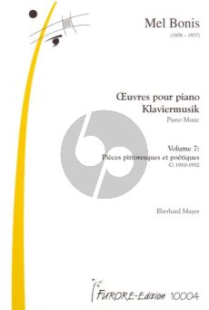 Bonis Piano Works Vol.7 Pieces pittoresques et poetiques C: 1910 - 1932