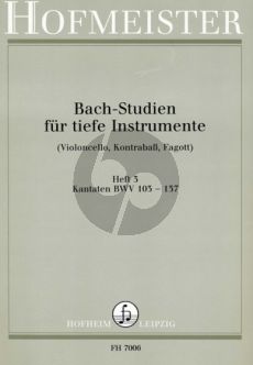 Bach Studien Vol.3 fur Tiefe Instrumente Kantaten BWV 103 - 137 (Siebach)