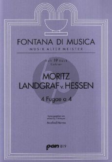 Landgraf von Hessen 4 Fugae a 4 4 Melodieinstrumente (SATB) (Part./Stimmen) (Manfred Harras)