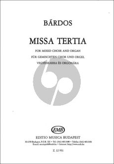 Bardos Missa Tertia Mixed Voices-Organ