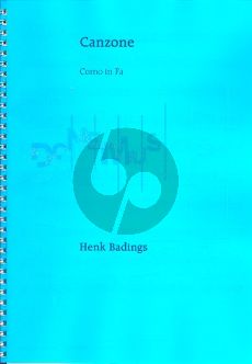 Badings Canzone (1967) Horn[F]-Organ