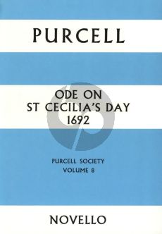 Purcell Ode on St.Caecilia's Day 1692 Fullscore