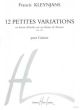 Kleynjans 12 Petites Variations en forme d'etudes sur un theme de Mozart Op.152 Guitare