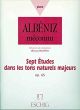 Albeniz 7 Etudes dans les Tons Naturels Majeurs Op.65 pour Piano Seule