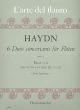 Haydn 6 Duos Concertants Op. 101 Vol. 2 No. 2 - 3 Hob. IIII: 27 + 28 2 Flöten2 Flote (Spielpartitur) (Judah Engelsberg)
