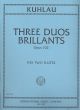 3 Duos Brillantes Op.102 2 Flutes