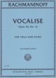 Rachmaninoff Vocalise Op.34 No.14 for Viola-Piano (Edited by Leonard Davis)