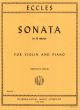 Eccles Sonata g-minor Violin and Piano (edited by Frieda Davis)