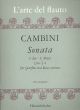 Cambini Sonate No. 4 C-dur Flöte und Bc (aus Premier Livre de Sonate 1782) (Peter Anspacher)