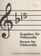 Bis Zugaben fur Violoncello Solo