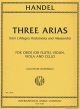 Handel 3 Arias Oboe [Flute]-Violin-Viola-Violonc. (Score/Parts) (arr. Graham Bastable)