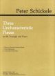Schickele 3 Uncharactaristic Pieces Trumpet and Piano