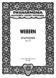 Webern Symphonie Op. 21 Orchester Studienpartitur