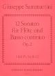 Sammartini 12 Sonaten Op.2 Vol.4 (No.10 - 12) Flöte-Bc (Istvan Mariassy)