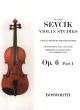 Sevcik Violin Method for Beginners Op.6 Vol.1 - 1st Position (English/French/Italian)