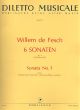 Fesch 6 Sonaten Op. 8 No. 1 F-dur Altblockflöte und Bc (Erich Benedikt)