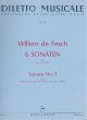 Fesch 6 Sonaten Op. 6 No. 3 g-moll Altblockflöte und Bc (Erich Benedikt)