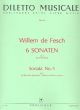 Fesch 6 Sonaten Op. 6 No.5 B-dur Altblockflöte und Bc (Erich Benedikt)