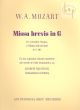 Missa Brevis G-dur KV 140 (SATB- 2 Vi.-Bass- Orgel)