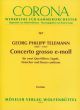 telemann Concerto Grosso e-minor TWV 52:e2 (2 Flutes-Bassoon-String Orchestra-Bc) Full Score