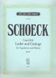 Schoeck Ausgewählte Lieder und Gesänge Vol.1 Tiefe Stimme-Klavier (dt./engl.)