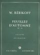 Rebikov Feuilles d'automne Op.29 (Piano solo)