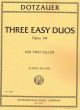 Dotzauer 3 easy Duos Opus 114 2 Cellos (Jeffrey Solow)