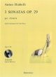 Diabelli 3 Sonates Opus 29 for Guitar (Bk-Cd) (edited by Fabio Rizza)