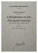 Porpora 6 Simphonies en trio d’en goust nouveau Op. 2 2 Violins (Fluten, Oboes) and Bc (Score/Parts) (edited by Alessandro Bares)