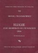 Tchaikovsky Elegie (zum gedenken an I.W. Samarin) 1884 Streichorchester Partitur