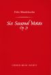 Mendelssohn 6 Seasonal Motets Op. 79 SSAATTBB (engl./germ.) (Richard Marlow)