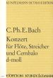 Bach Konzert D-moll Flöte-Streicher-Bc Partitur (Janos Malina)