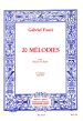 Faure 20 Melodies Vol.2 Voix Soprano