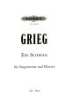 Grieg Ein Schwan (A Swan / Le Cygne) Op.25 No.2 (1876) Tiefe Stimme (Es dur) und Klavier