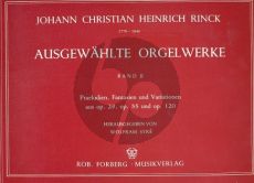 Rinck Ausgewahlte Orgelwerke Vol.2