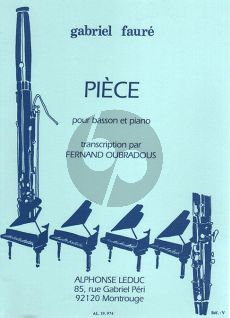 Faure Piece pour Basson et Piano (Oubradous)