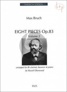 8 Pieces Op.83 Vol.2 (Clar.[Bb]-Bassoon-Piano)