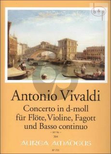 Concerto d-minor RV 96 (Fl.-Vi.-Bsn.[Vc.]-Bc.) (Score/Parts)