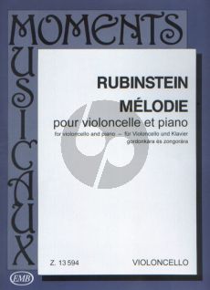 Rubinstein Melodie Opus 3 No. 1 Violoncello and Piano (edited by Árpád Pejtsik) (transcr. by David Popper)