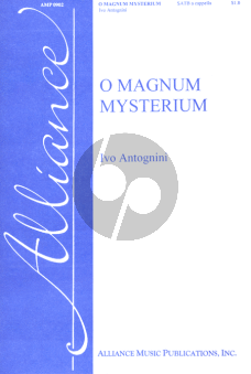 Antognini O Magnum Mysterium SATB