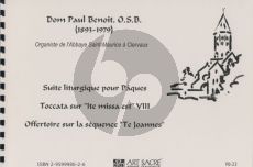 Benoit Suite Liturgique pour Paques-Toccata "Ite missaest"-Offertoire sur la sequence "Te Joannes Orgue
