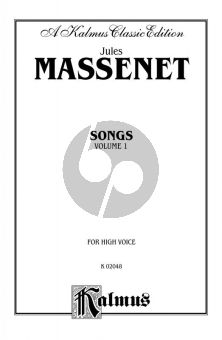 Massenet 20 Songs Vol.1 Hogh Voice and Piano