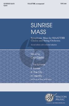 Gjeilo Sunrise Mass SSAATTBB Vocal Score