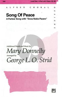 Donnelly Song of Peace (Partner Song with Dona Nobis Pacem) 2-part-piano (Strid)